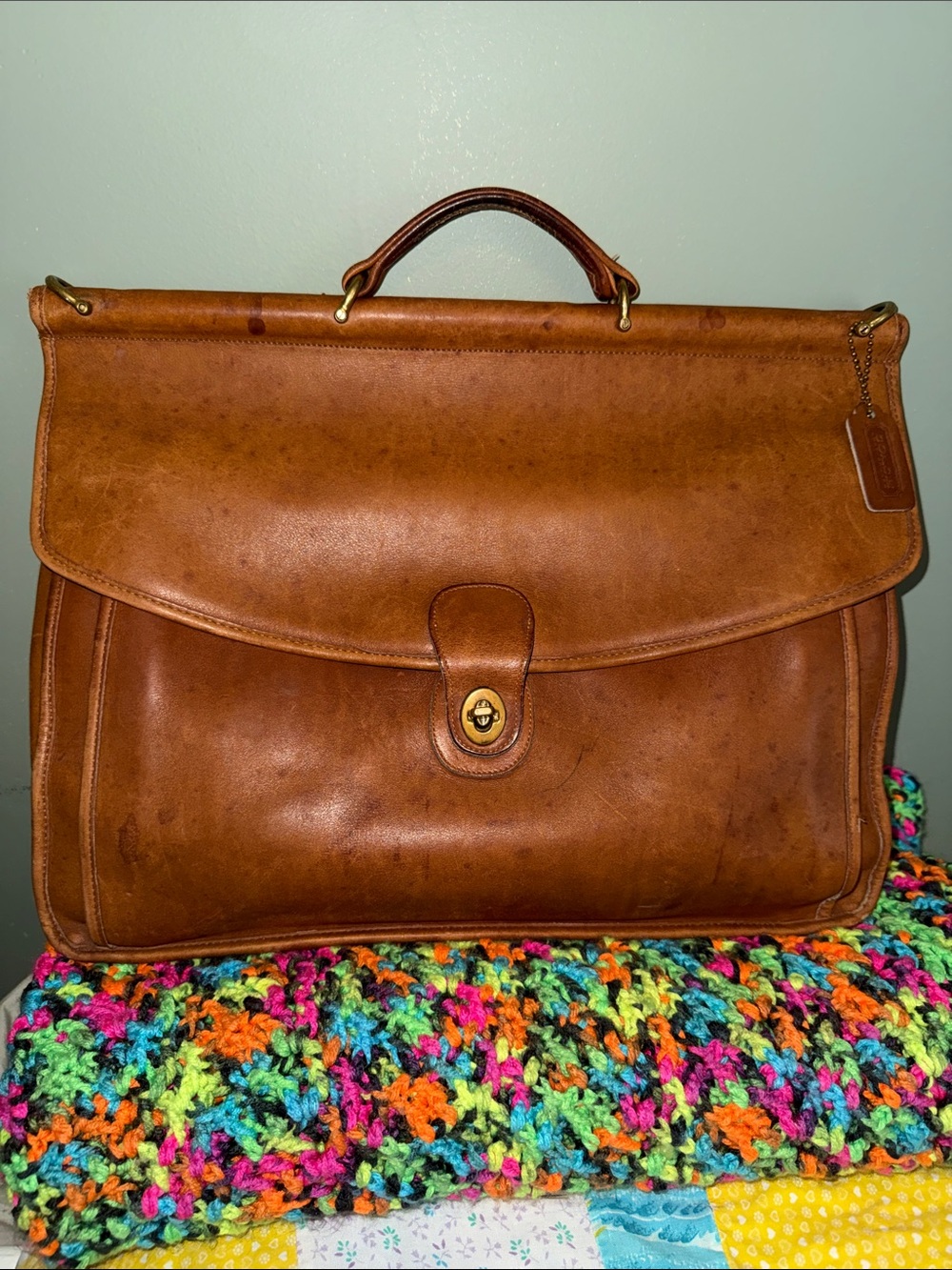 COACH Beekman Briefcase Messenger Bag Vintage 1990’s
